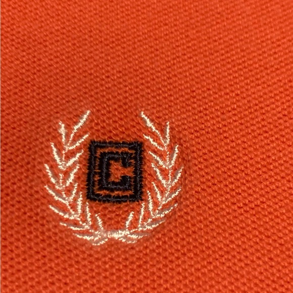 Chaps Orange Polo Style Shirt Button Down - Picture 3 of 4